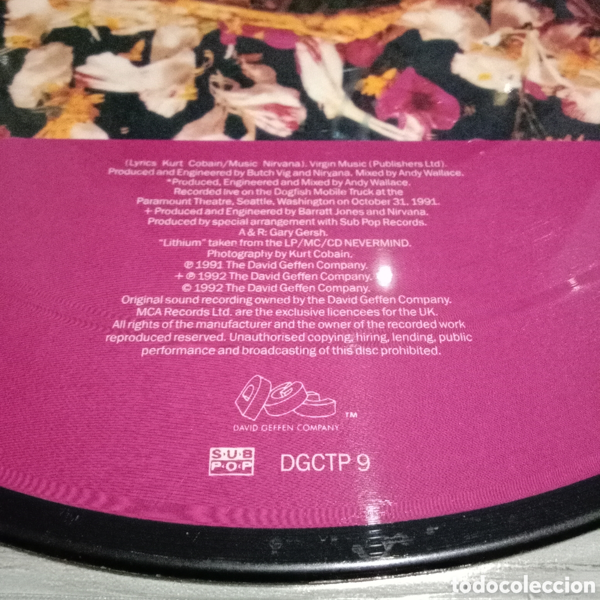 Discos de vinilo: NIRVANA - LITHIUM - PICTURE DISC 12&rdquo; - Foto 8