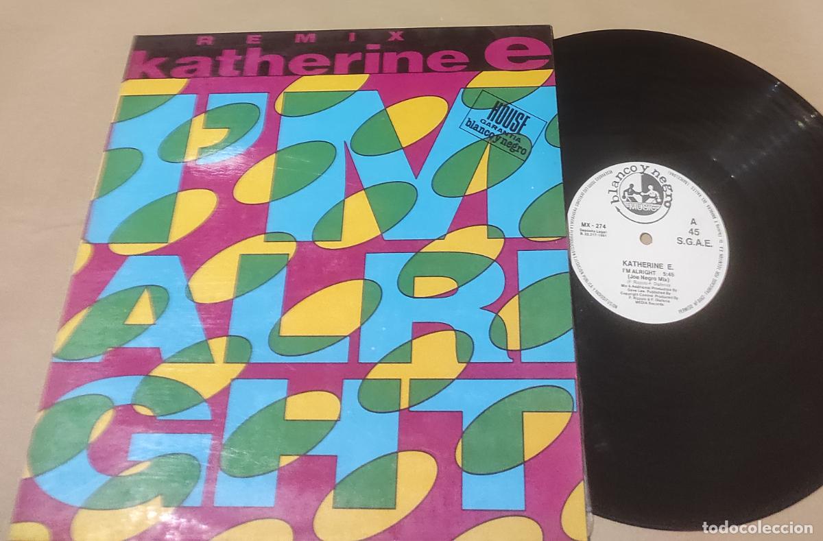 Discos de vinilo: Katherine e- im all right remix-MAXI- - Foto 1