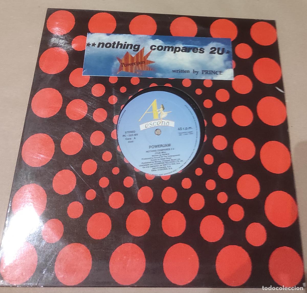 Discos de vinilo: POWERJAM-NOTHING COMPARES 2 U-MAXI- - Foto 1