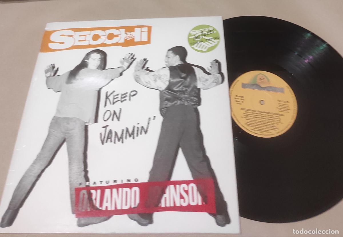Discos de vinilo: SECCHI FEATURING ORLANDO JOHNSON-KEEP ON JAMMIN MAXI - Foto 1