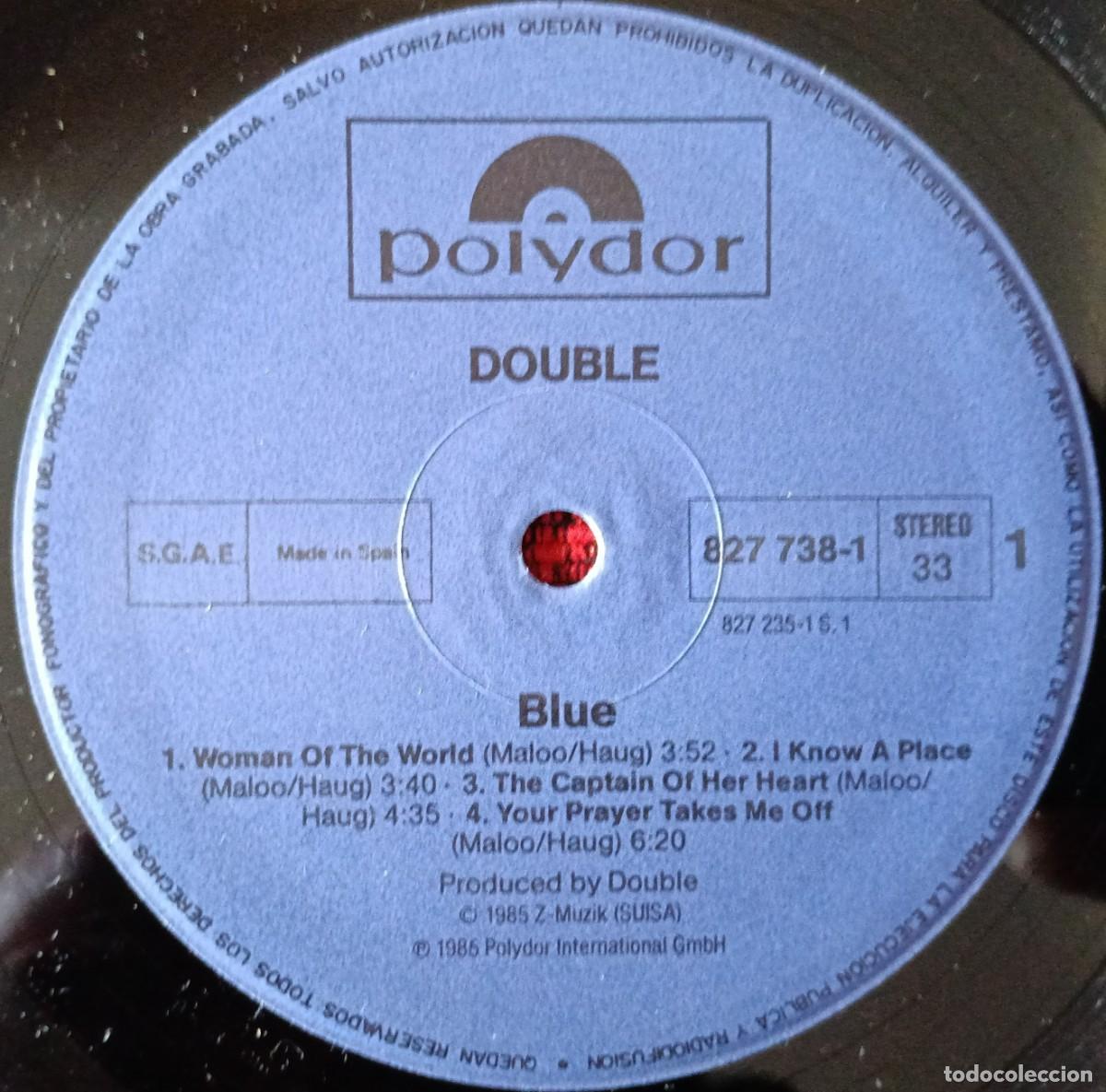 Discos de vinilo: DOUBLE ** Blue ** VINILO LP 1985 - Foto 3