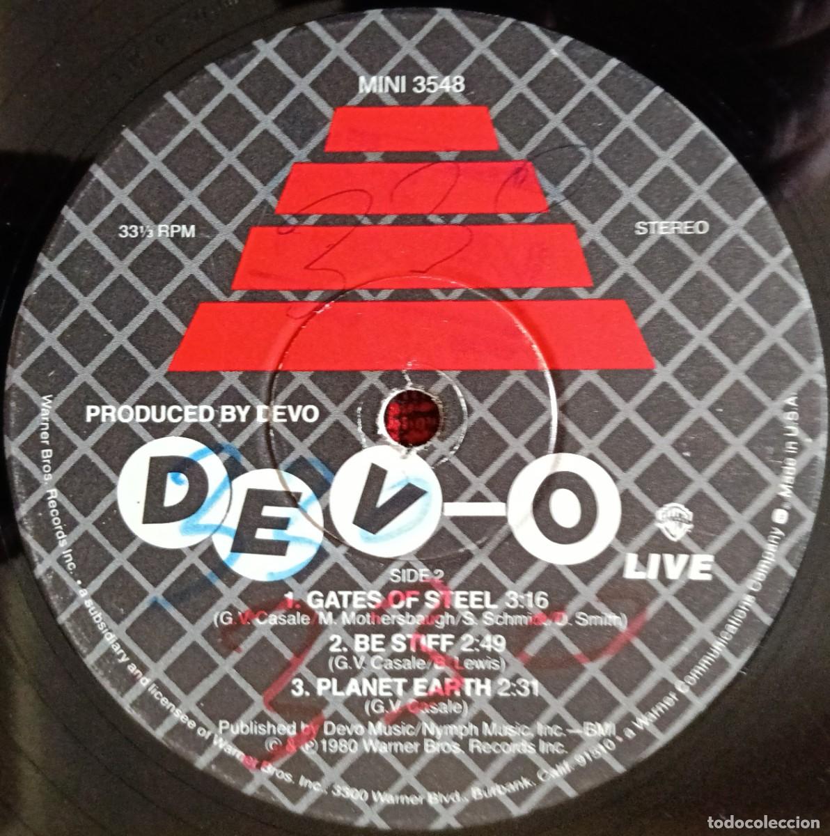 Discos de vinilo: DEVO ** Dev-O Live ** VINILO LP USA 1980 (SIN PORTADA) - Foto 2