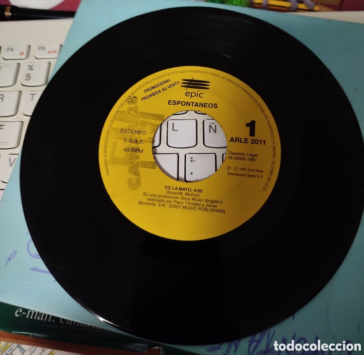 Discos de vinilo: Espont&aacute;neos - yo la mato. Promo - Foto 1