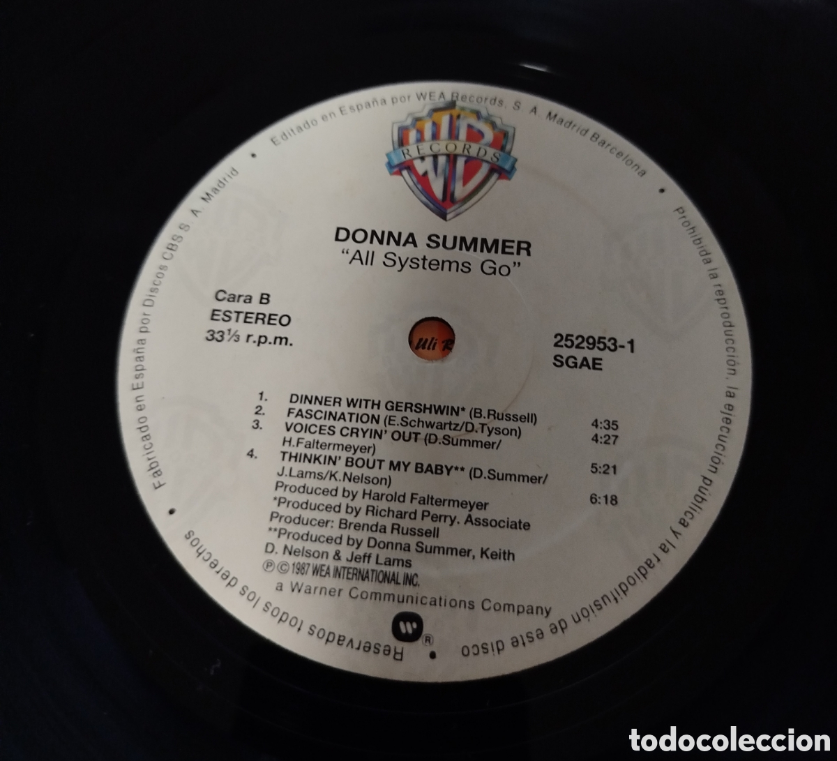 Discos de vinilo: Donna Summer - All Systems go - Foto 4