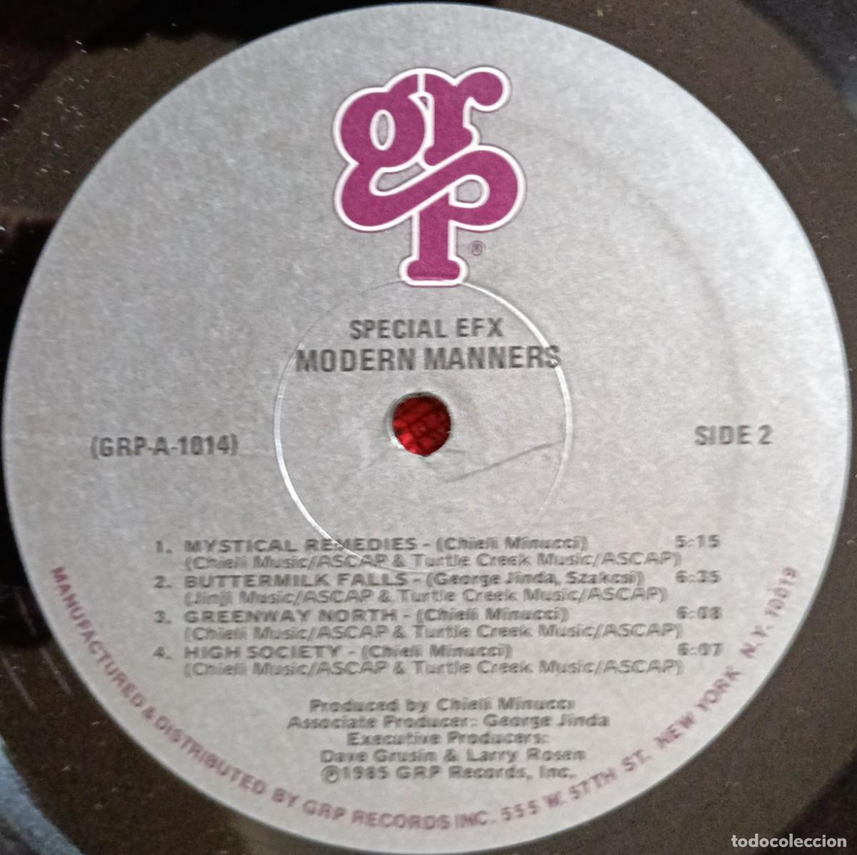 Discos de vinilo: SPECIAL EFX ** Modern Manners ** VINILO LP 1985 - Foto 4