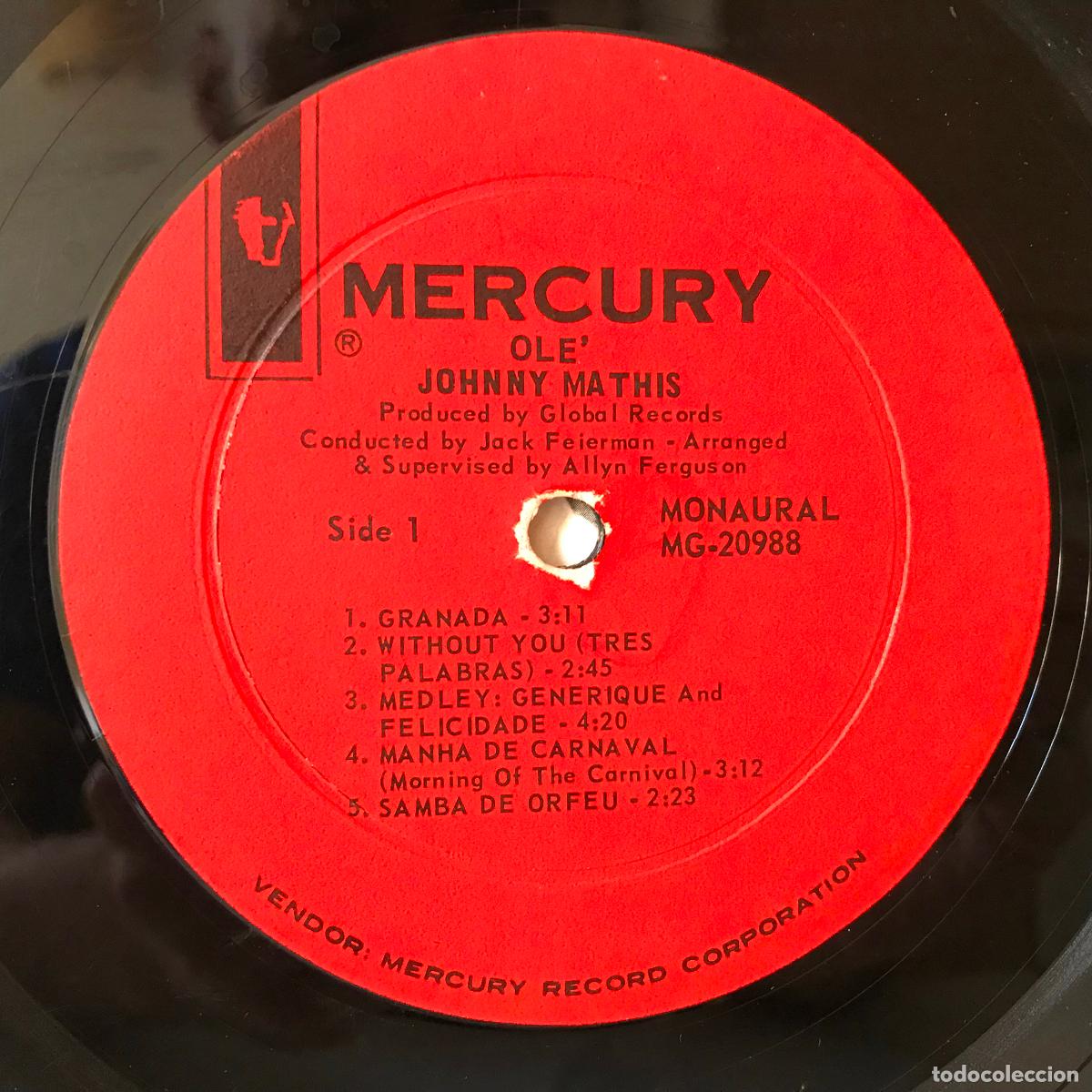 Discos de vinilo: Johnny Mathis. Ol&eacute;. PEDIDO M&Iacute;NIMO 5&euro; - Foto 3