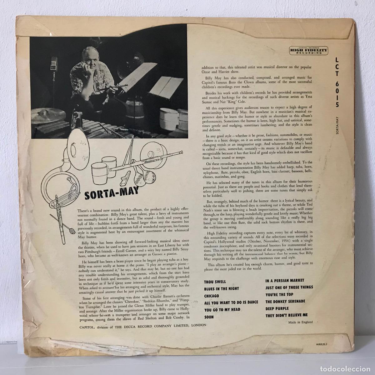 Discos de vinilo: Sorta-May. Billy May and his Orchestra. - Foto 2