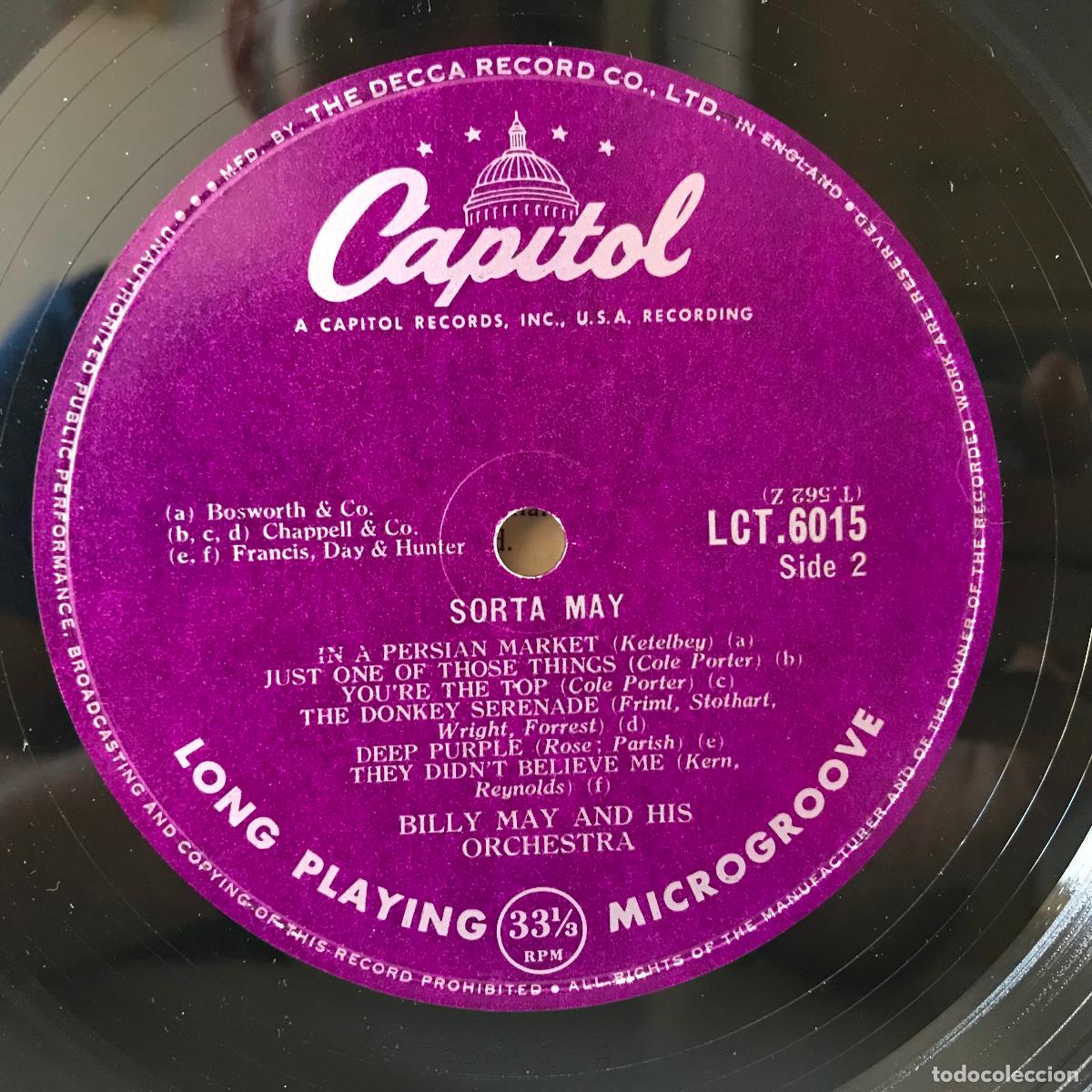 Discos de vinilo: Sorta-May. Billy May and his Orchestra. - Foto 3