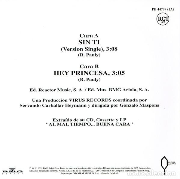 Discos de vinilo: RockNBordes &ndash; Sin ti - 7&rdquo; - Foto 2