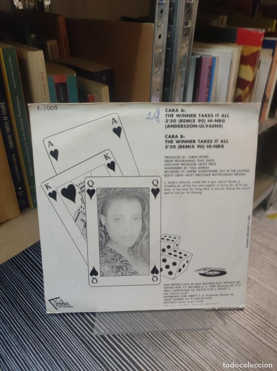 Discos de vinilo: Sandra Edwards &ndash; The Winner Takes It All - Foto 2
