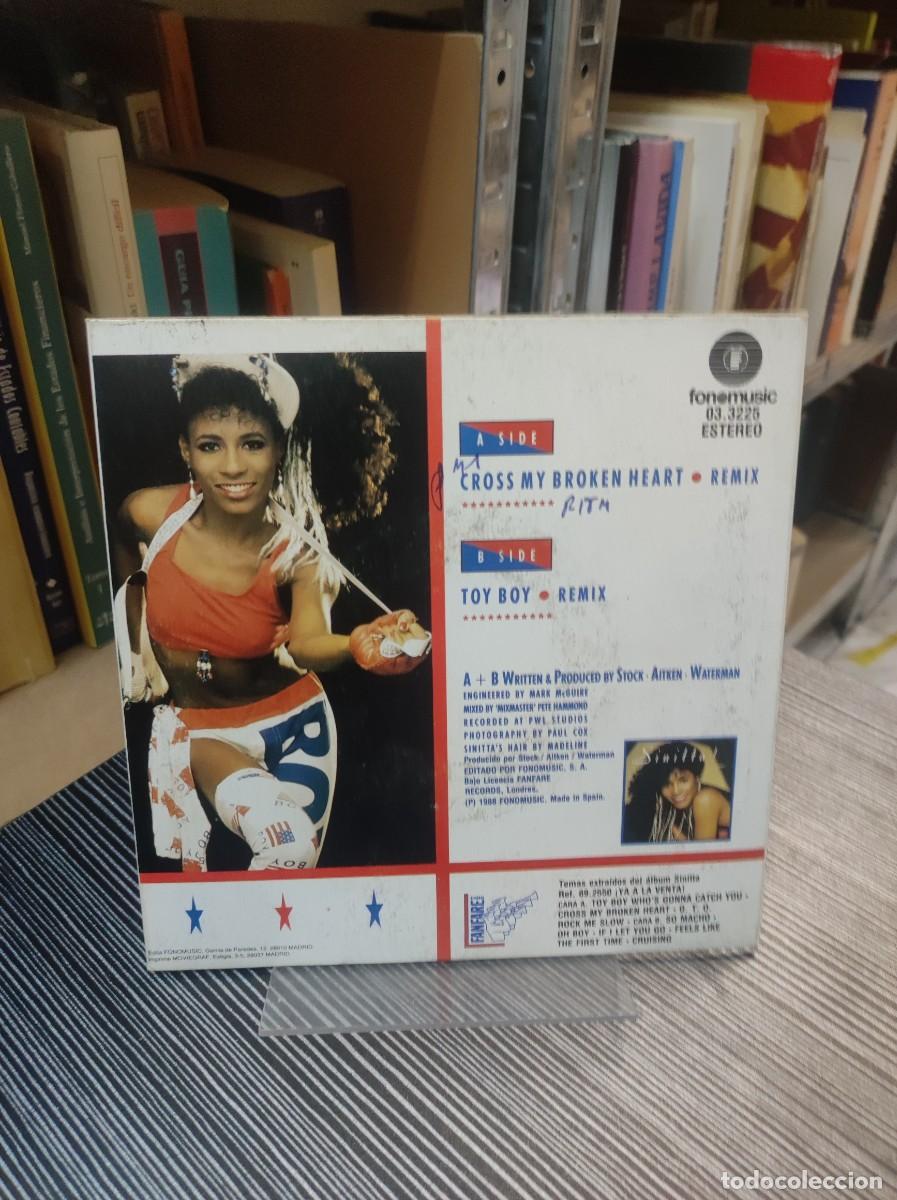 Discos de vinilo: Sinitta &ndash; Cross My Broken Heart REMIX - Foto 2
