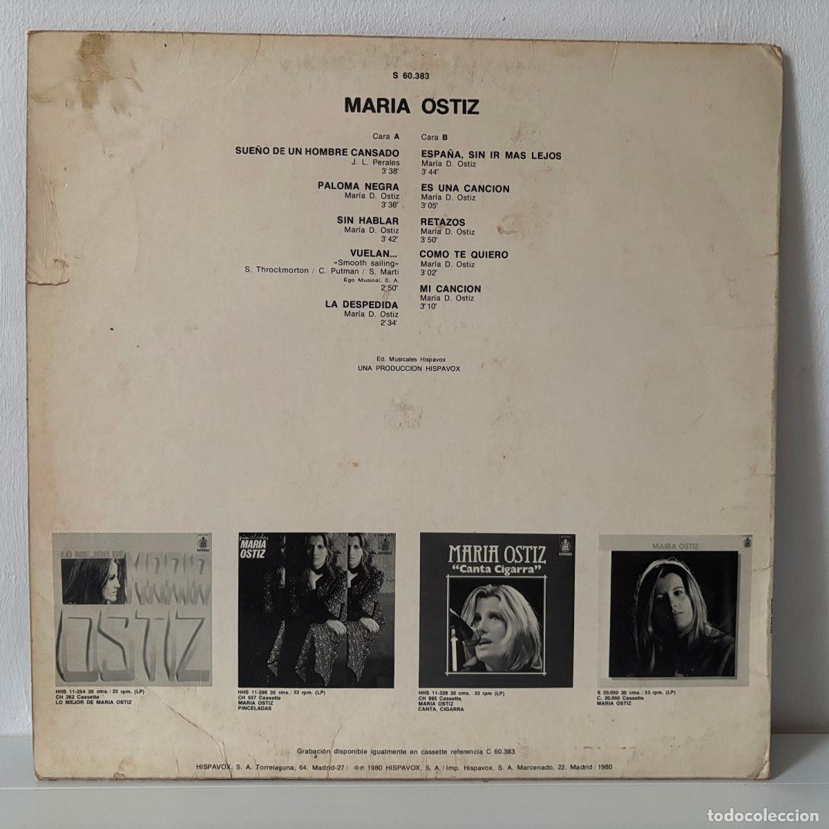 Discos de vinilo: Mar&iacute;a Ostiz. PEDIDO M&Iacute;NIMO 5&euro; - Foto 2