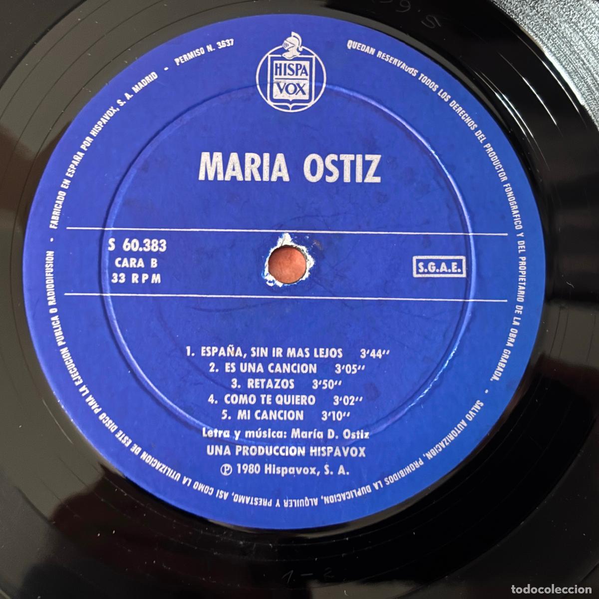 Discos de vinilo: Mar&iacute;a Ostiz. PEDIDO M&Iacute;NIMO 5&euro; - Foto 3