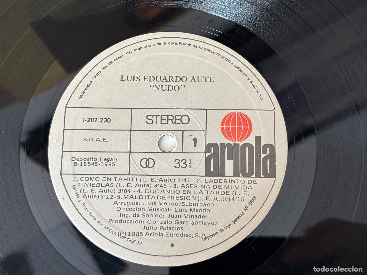 Discos de vinilo: Luis Eduardo. Nudo. PEDIDO M&Iacute;NIMO 5&euro; - Foto 4