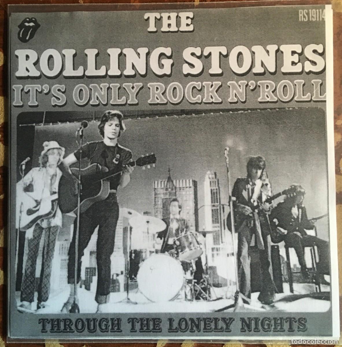 Discos de vinilo: ROLLING STONES - ITS ONLY ROCK N ROLL, single 7&rdquo; 1974 - Foto 1