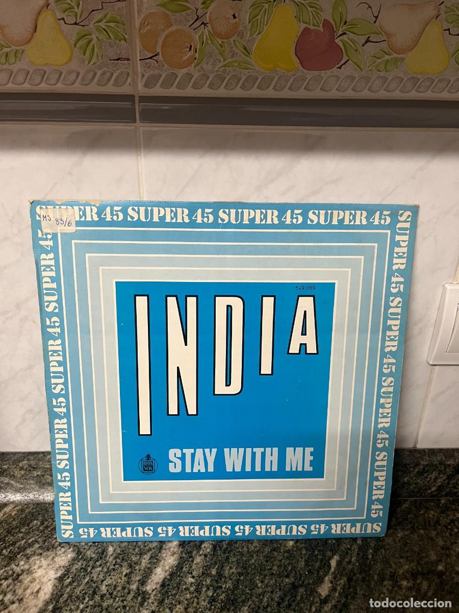 Discos de vinilo: India Stay With Me Maxi - Foto 1