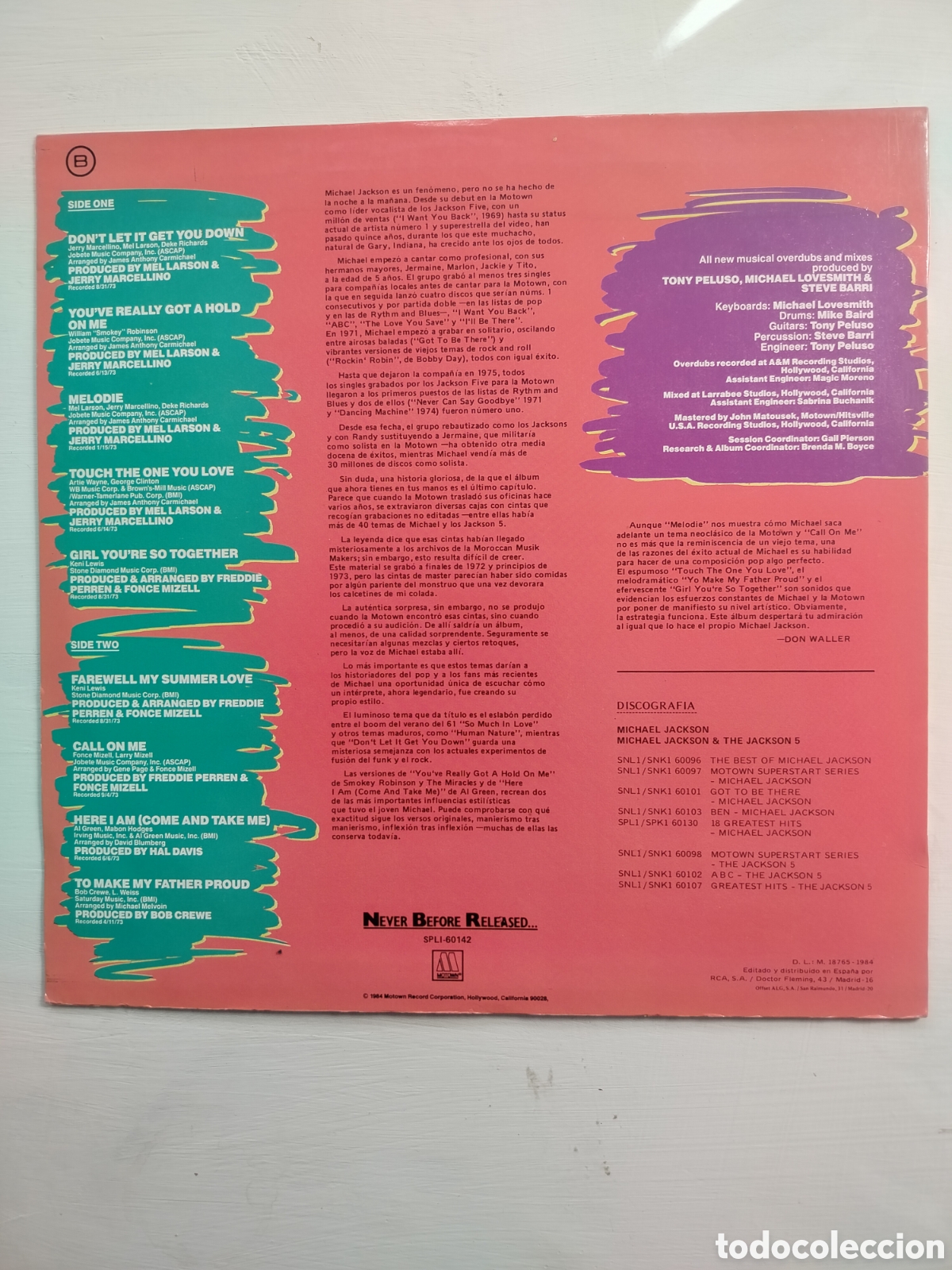 Discos de vinilo: Michael Jackson LP 1984 - Foto 2