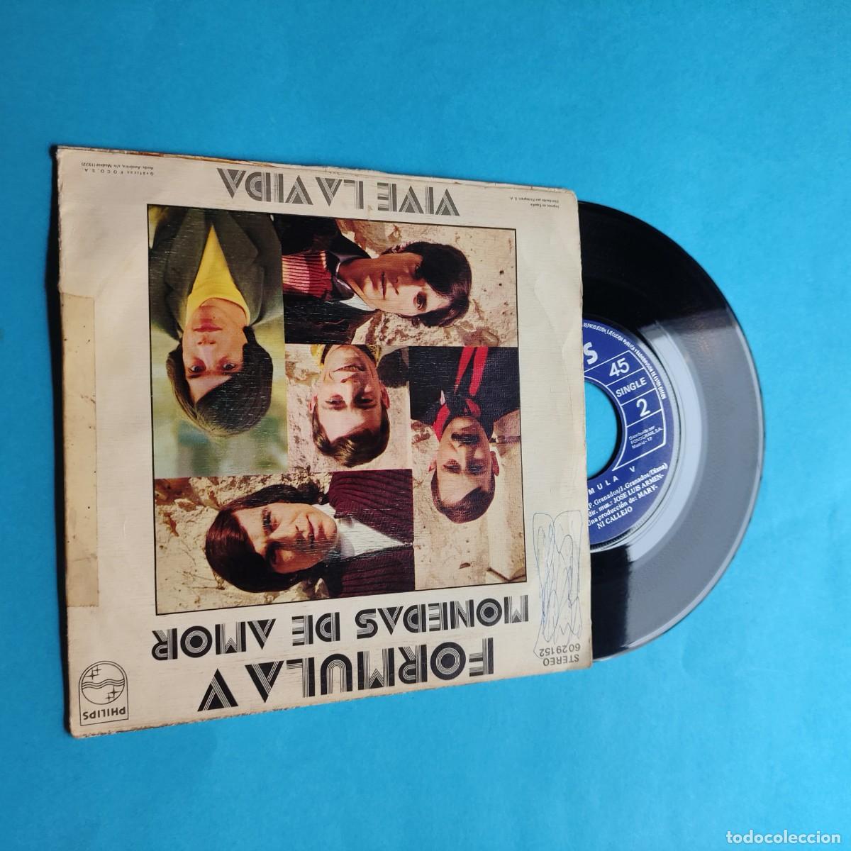 Discos de vinilo: Formula V &lrm;&ndash; Monedas De Amor / Vive La Vida ** SINGLE PHILIPS * * juani - Foto 2