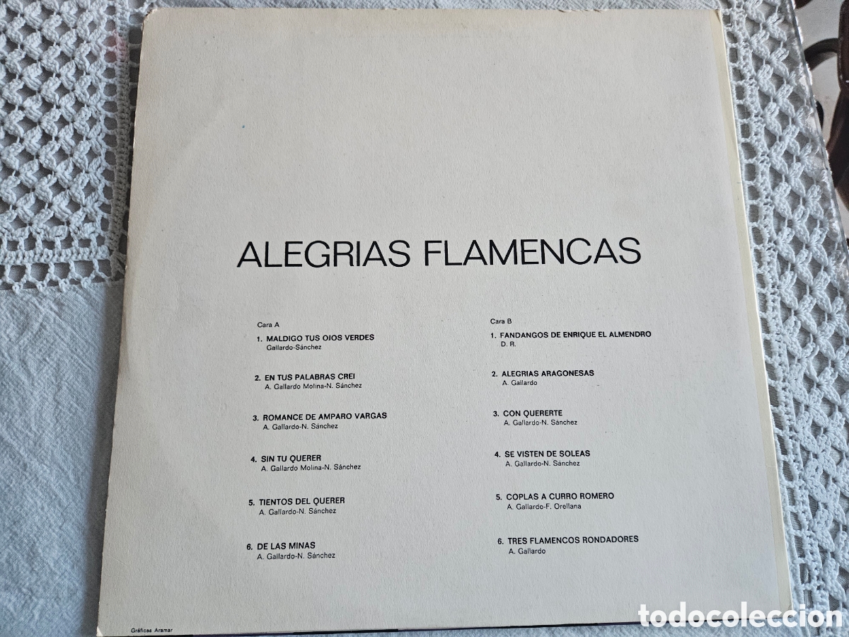 Discos de vinilo: LP ALEGRIAS FLAMENCAS - Foto 3