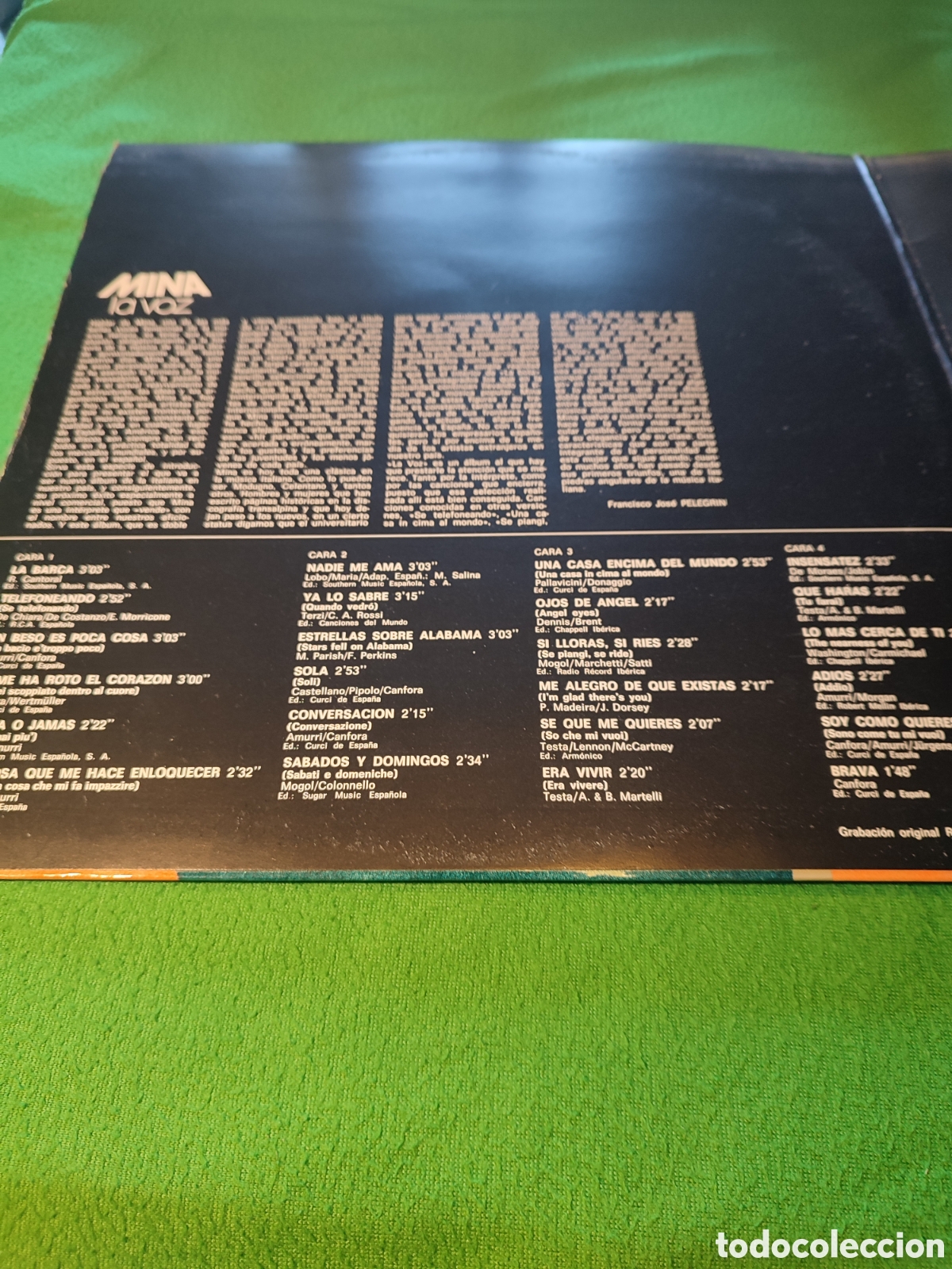 Discos de vinilo: Mina - La Voz ... ,2 Lps Edici&oacute;n 1976 - Foto 3