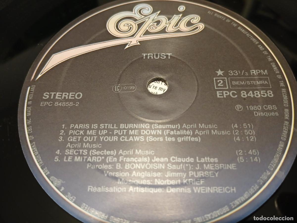 Discos de vinilo: Trust -Repression- (1980) LP disco vinilo - Foto 2