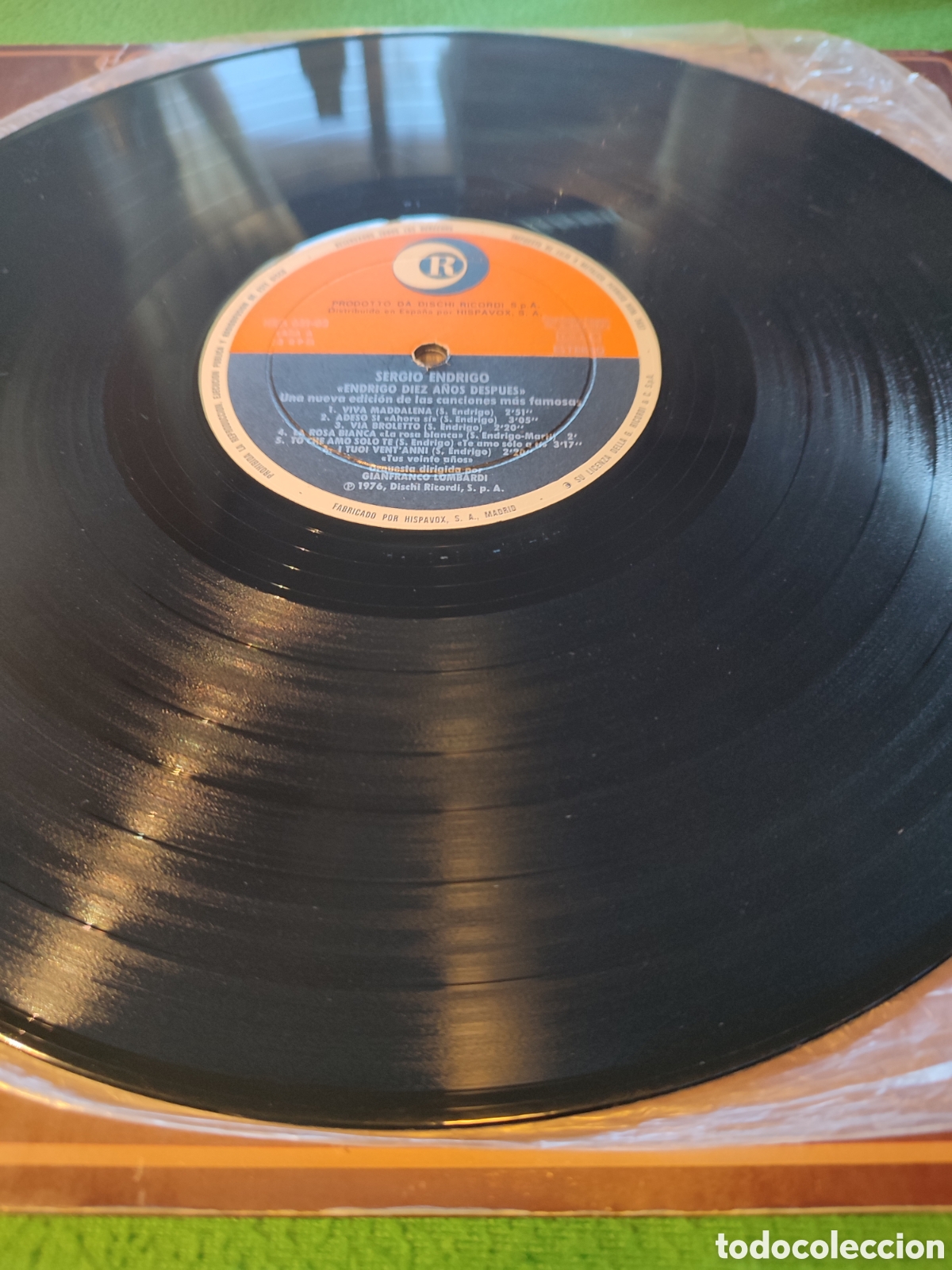 Discos de vinilo: Sergio Endrigo - 10 a&ntilde;os despu&eacute;s - Foto 3
