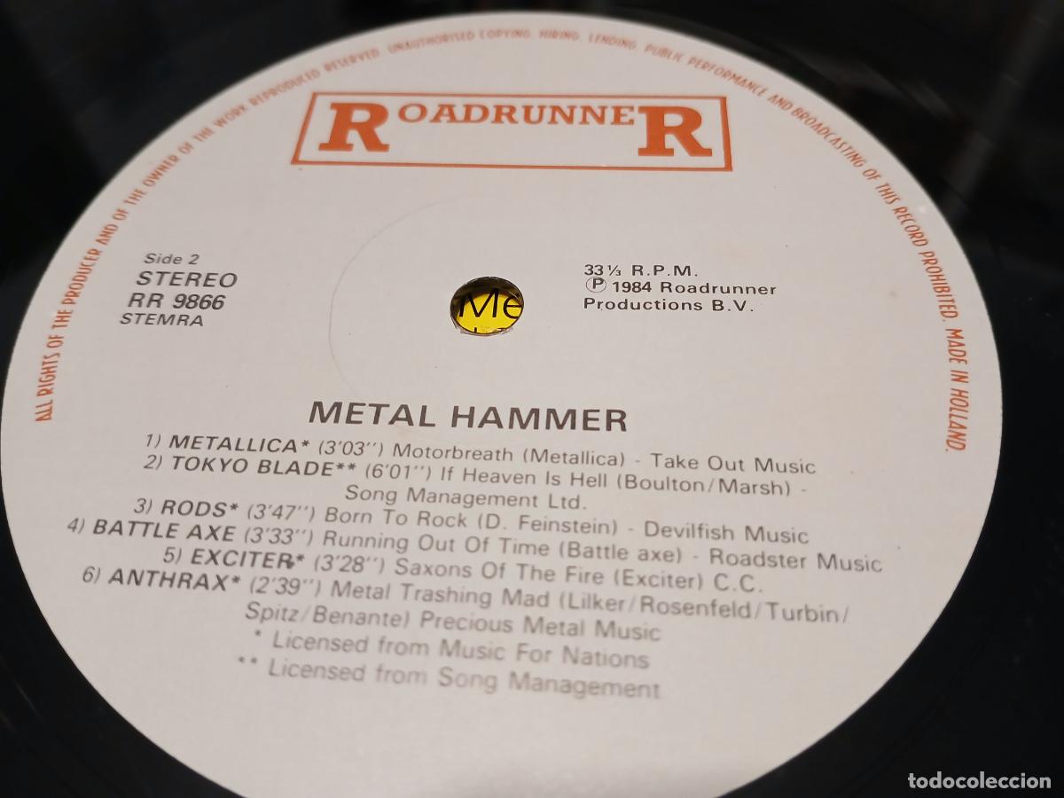 Discos de vinilo: Metal Hammer (1984) LP disco vinilo - Foto 3