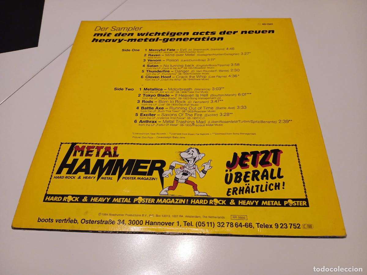 Discos de vinilo: Metal Hammer (1984) LP disco vinilo - Foto 7