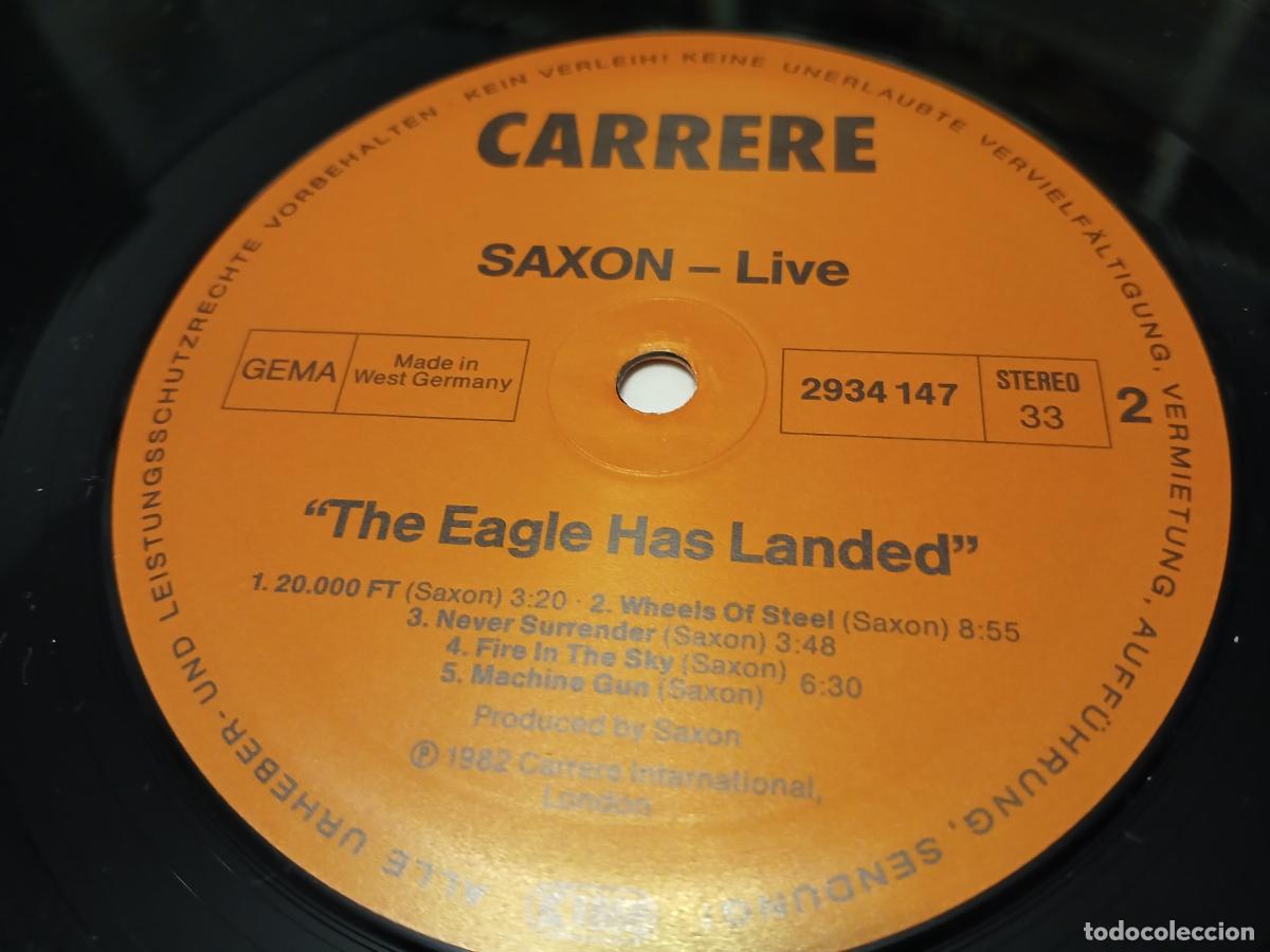 Discos de vinilo: Saxon &ndash; The Eagle Has Landed (Live)- (1982) LP disco vinilo - Foto 3