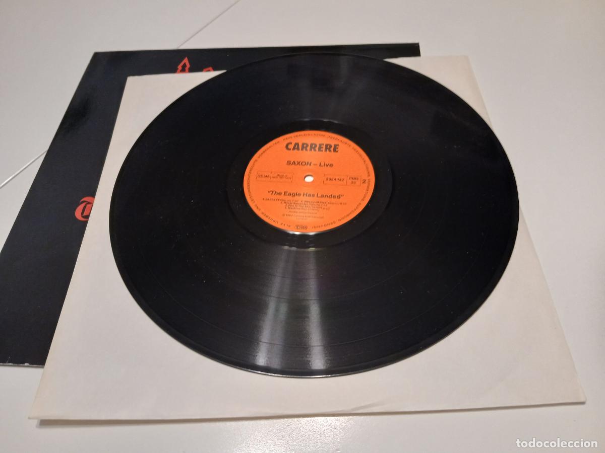 Discos de vinilo: Saxon &ndash; The Eagle Has Landed (Live)- (1982) LP disco vinilo - Foto 4