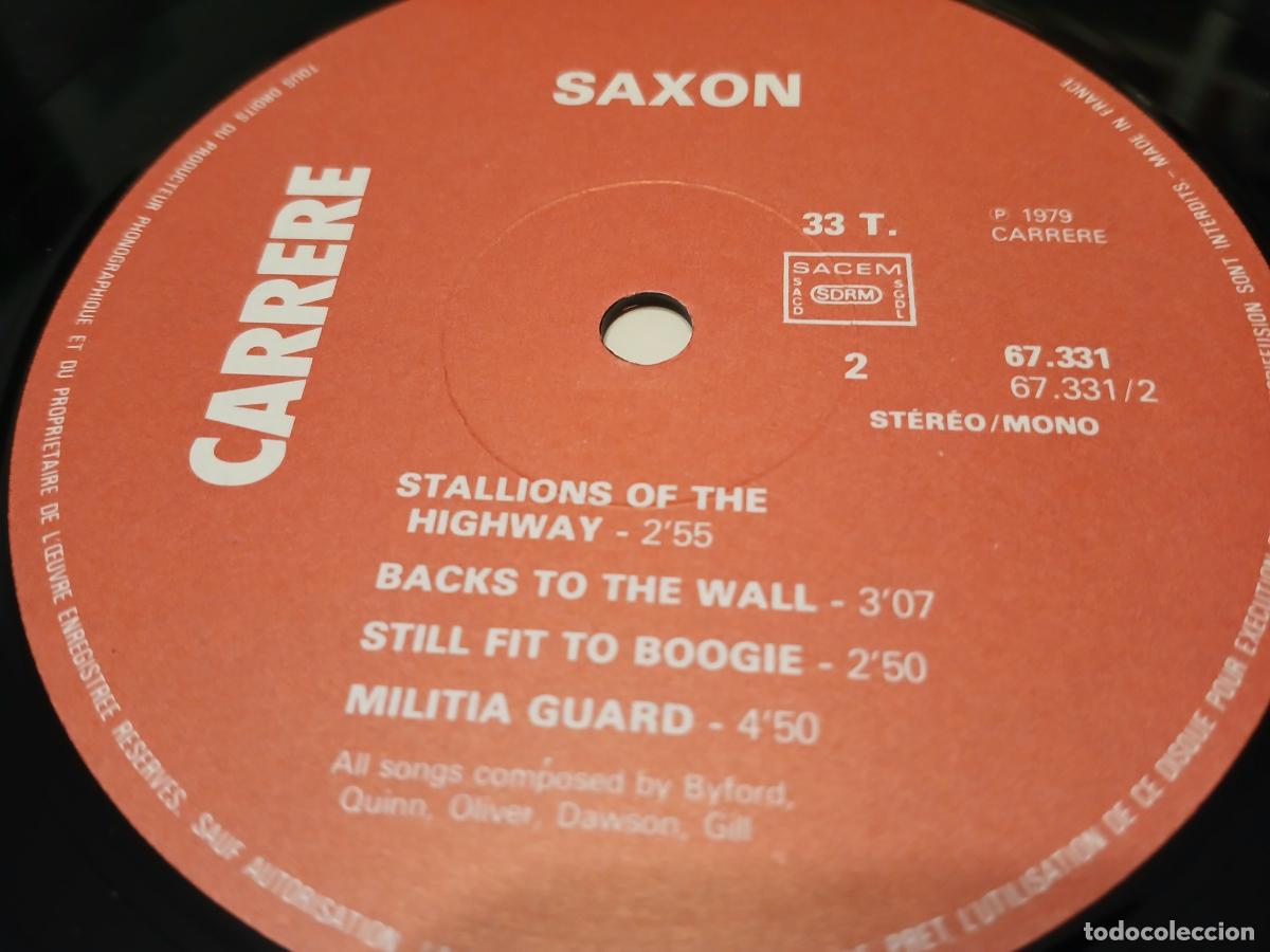 Discos de vinilo: Saxon &ndash; Saxon- (1979) LP disco vinilo - Foto 2