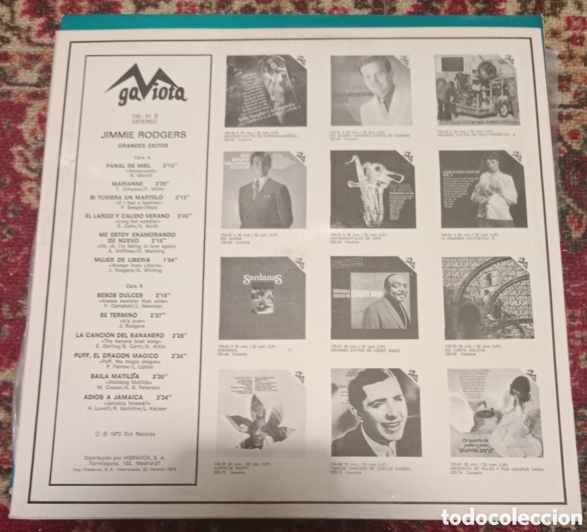 Discos de vinilo: Jimmie Rodgers - Grandes &eacute;xitos Lp - Foto 2