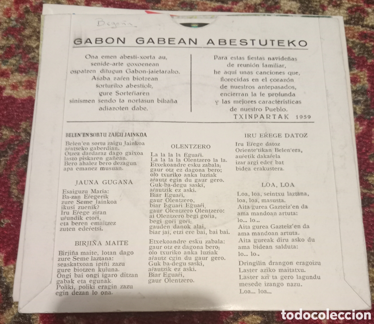 Discos de vinilo: Coro Txinpartak - Gabon - Foto 2