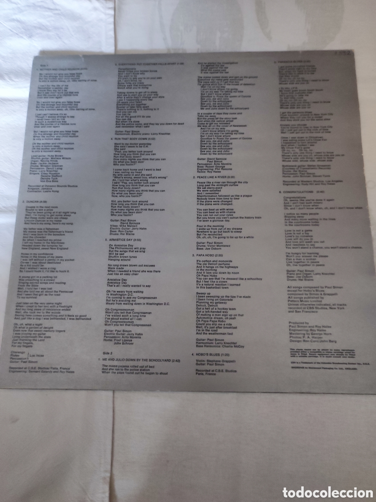 Discos de vinilo: PAUL SIMON - (IDEM) 1972 - Foto 3