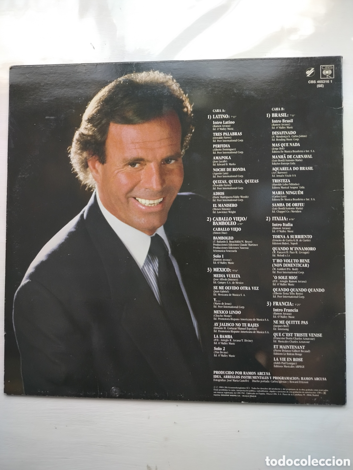Discos de vinilo: Julio Iglesias LP Raices - Foto 2