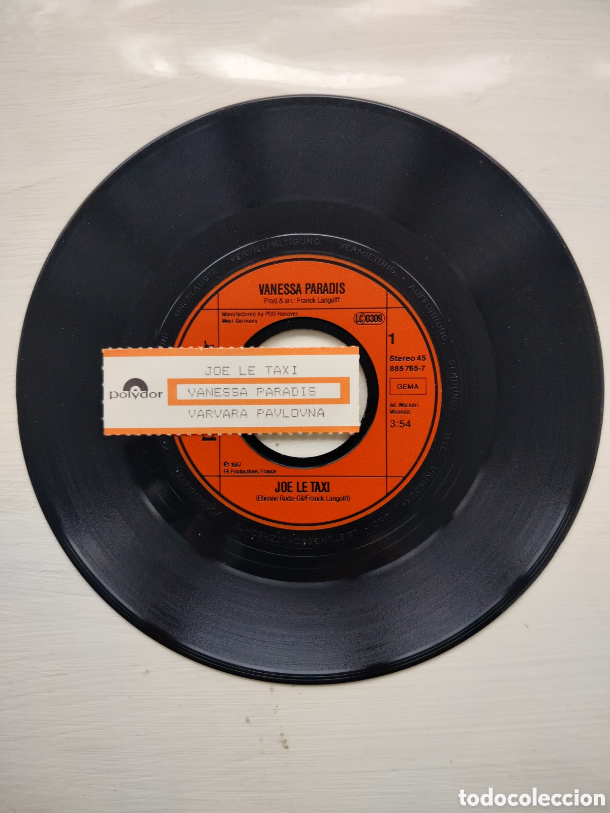Discos de vinilo: Vanessa Paradis Single. - Foto 3