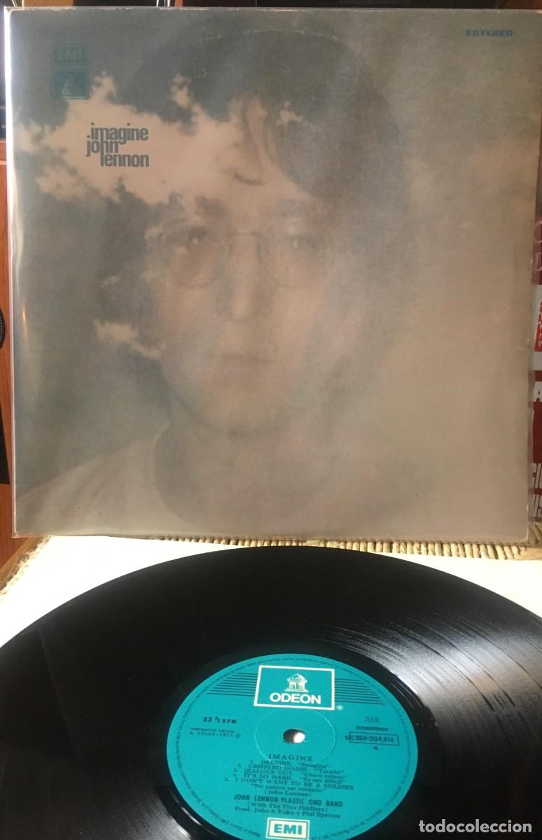 Discos de vinilo: JOHN LENNON - IMAGINE, LP reedic Spain 1981 - Foto 1