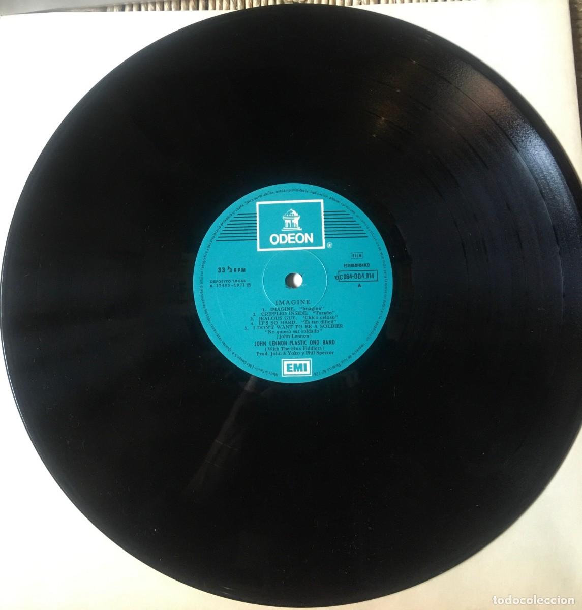 Discos de vinilo: JOHN LENNON - IMAGINE, LP reedic Spain 1981 - Foto 3