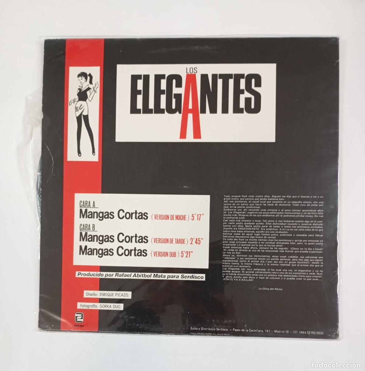 Discos de vinilo: LOS ELEGANTES. MANGAS CORTAS. MAXI-SINGLE. TDKLP13 - Foto 2