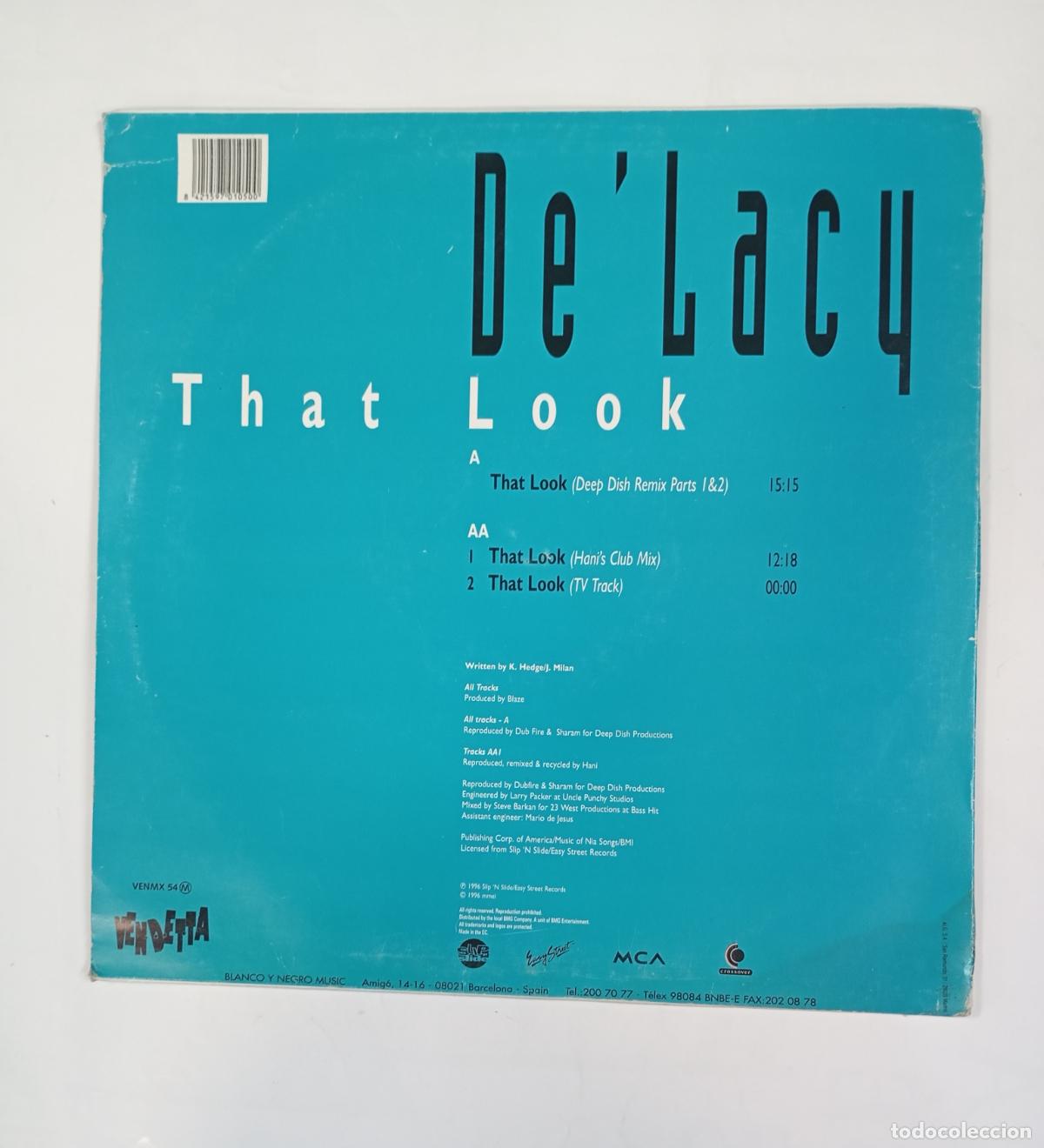 Discos de vinilo: DE LACY. THAT LOOK. MAXI-SINGLE. TDKDA59 - Foto 2