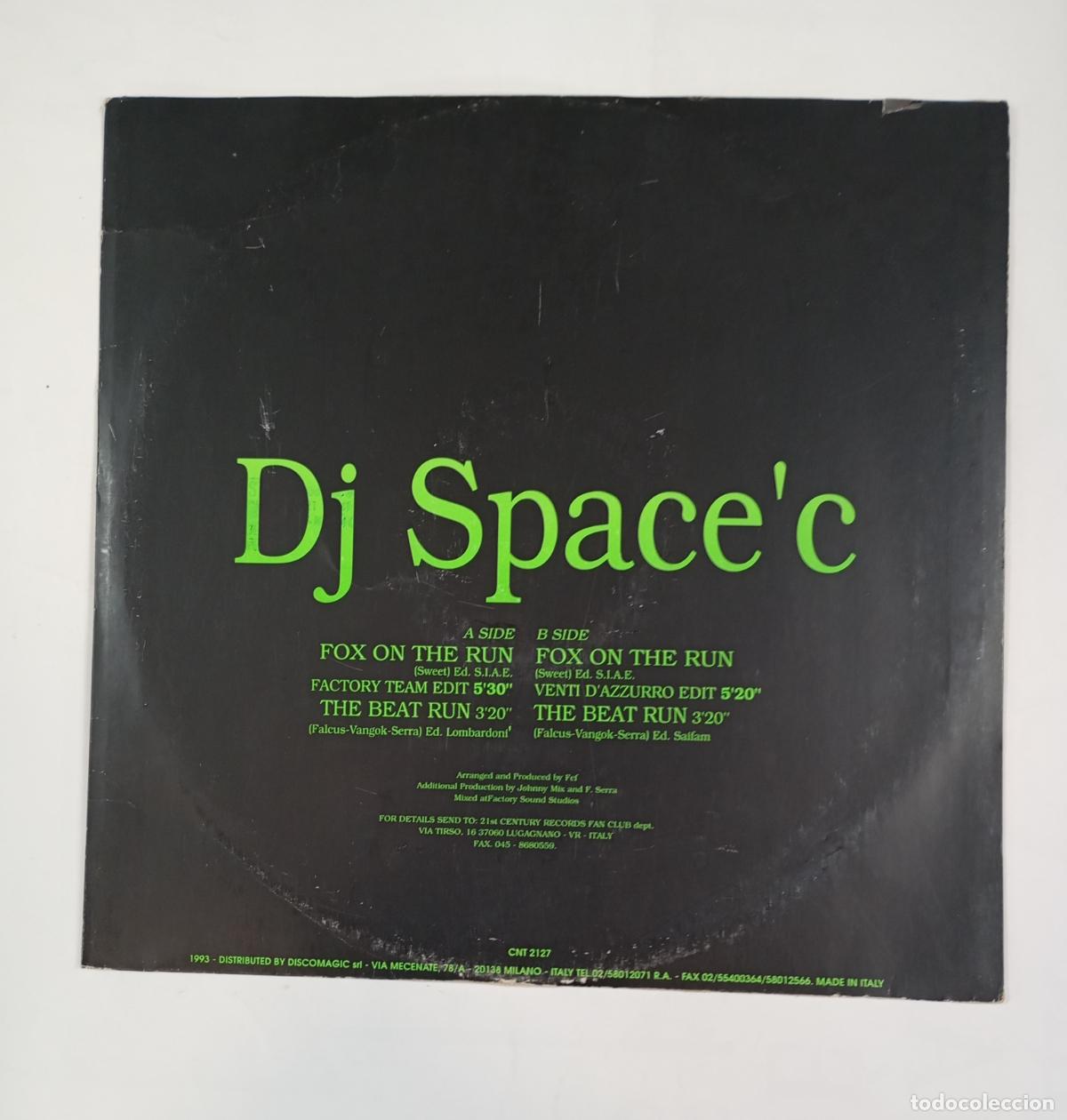 Discos de vinilo: DJ. SPACEC. FOX ON THE RUN. MAXI-SINGLE. TDKDA59 - Foto 2