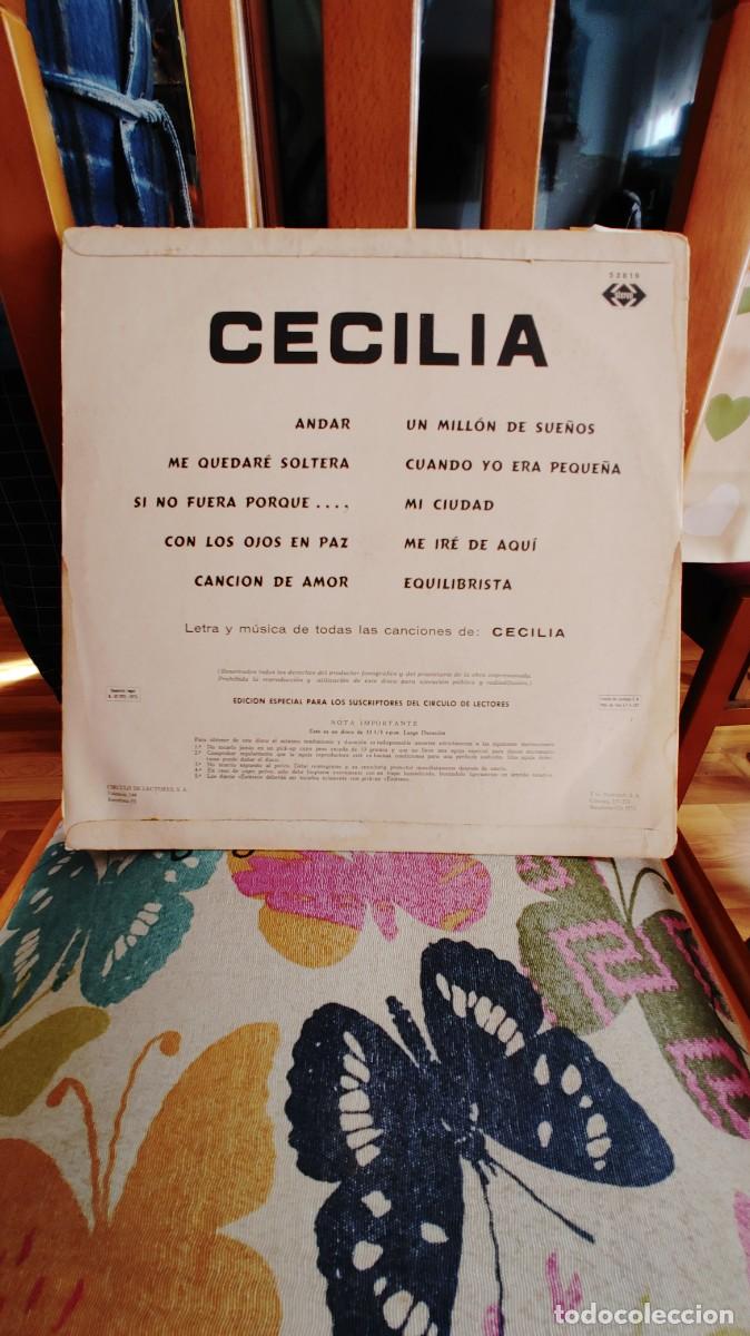 Discos de vinilo: CECILIA-LP CECILIA 1973- EDICION CIRCULO DE LECTORES - Foto 2