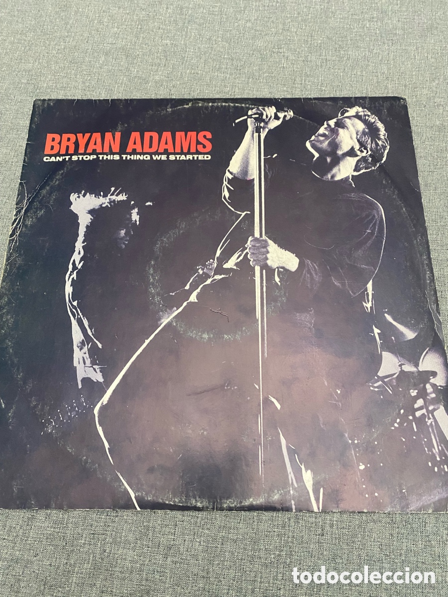 Discos de vinilo: Disco de Vinilo (Maxi) Bryan Adams &rdquo;Can&rsquo;t Stop This Thing We Started&rdquo; - Foto 1