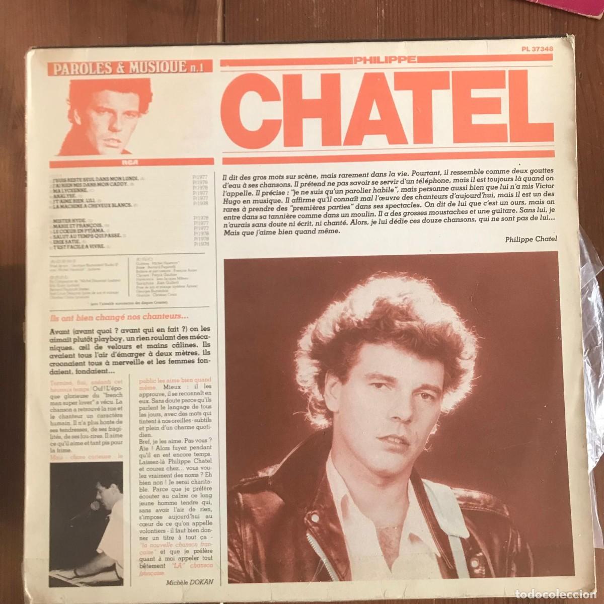 Discos de vinilo: PHILIPPE CHATEL - PHILIPPE CHATEL - LP RCA FRANCIA 1979 - Foto 1