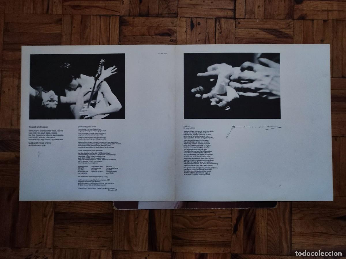 Discos de vinilo: Patti Smith Group &ndash; Easter - solo carpeta y insert - no hay disco - Foto 3