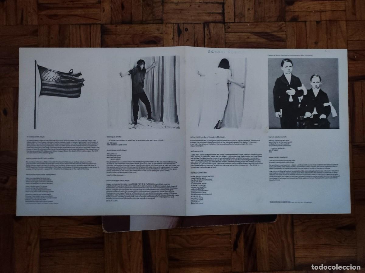 Discos de vinilo: Patti Smith Group &ndash; Easter - solo carpeta y insert - no hay disco - Foto 4