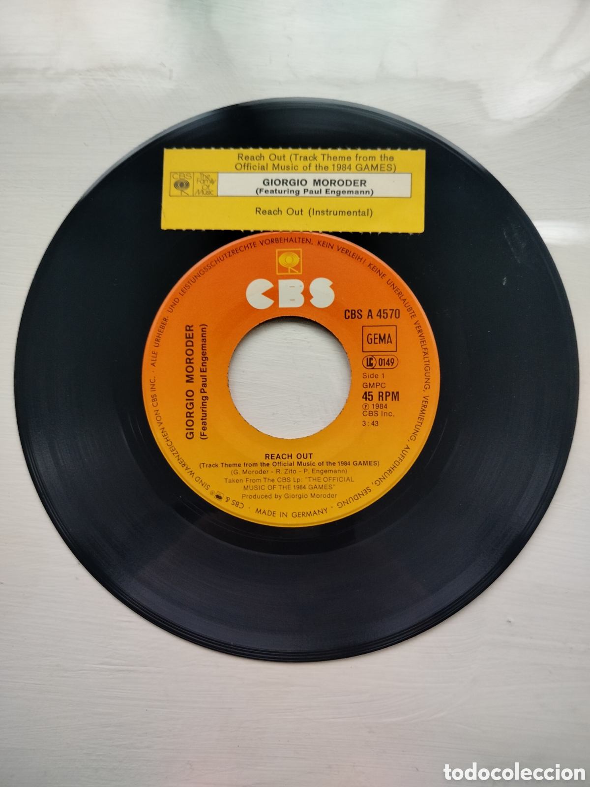 Discos de vinilo: Giorgio Moroder Single - Foto 3