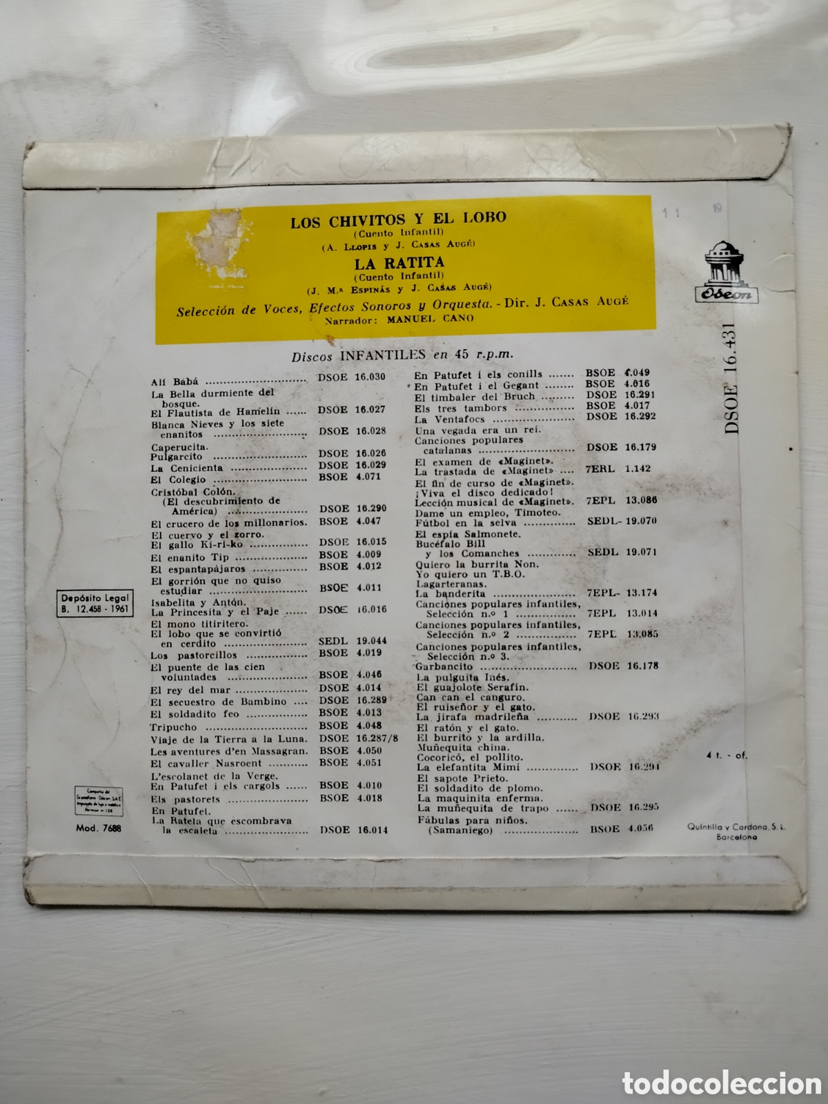 Discos de vinilo: Los Chivitos y el Lobo 7 - Foto 2