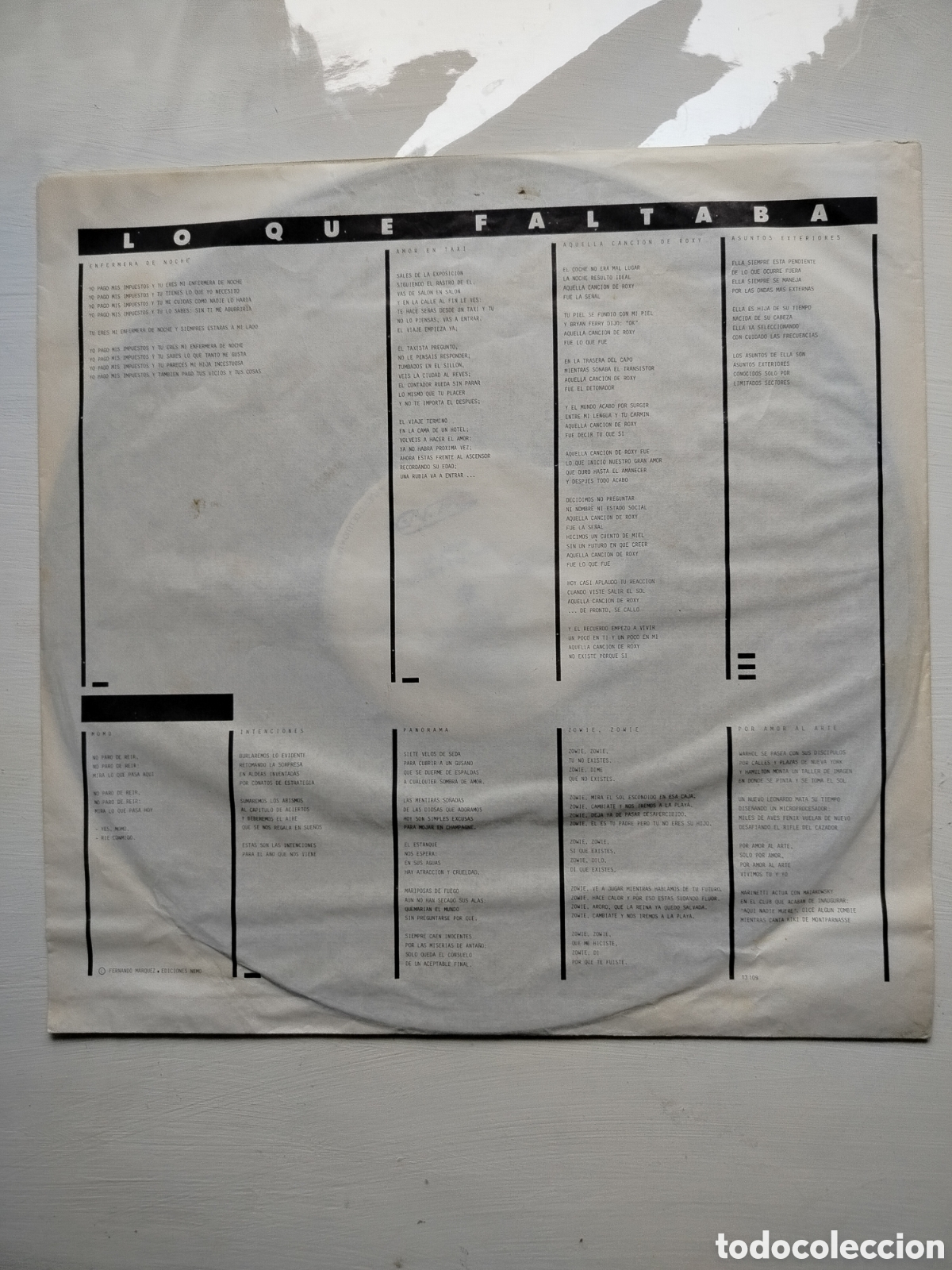 Discos de vinilo: La Mode LP 1985 Recop. - Foto 3