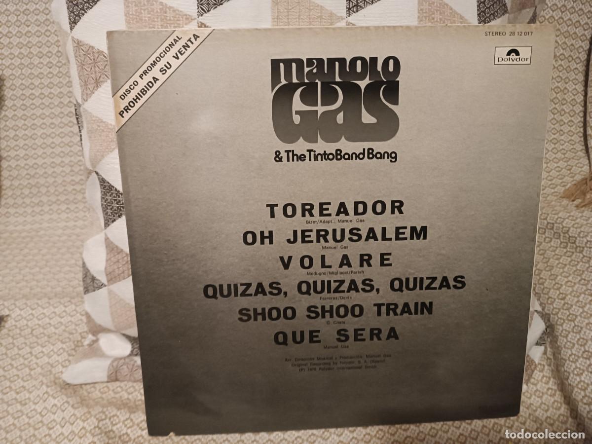 Discos de vinilo: Manolo Gas disco de promocion - Foto 2